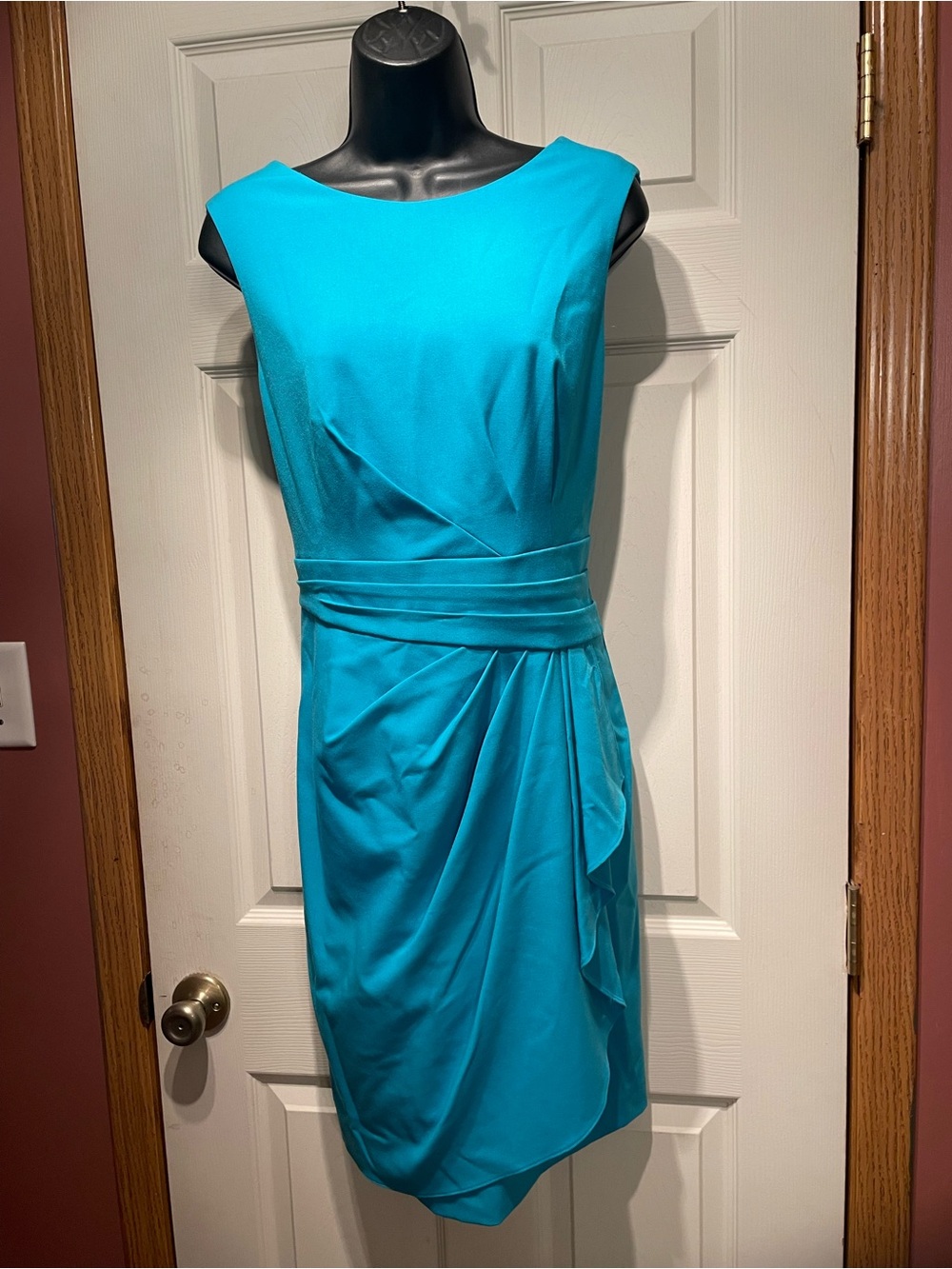 Calvin Klein Teal Sleeveless Sheath Dress